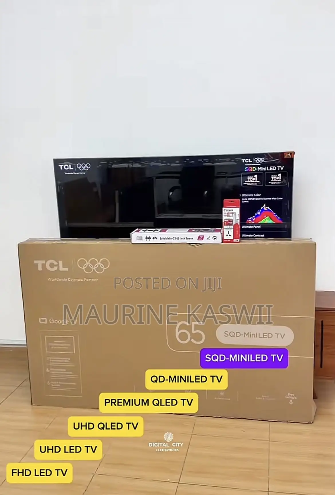 TCL 65 “C8l SDQ -Miniled Hand Free Remote Control