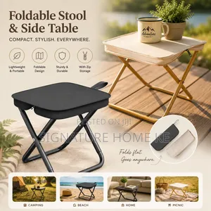 Portable Foldable Stool in a Bag