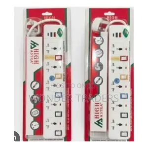 *W104 Usb 5way Extension With Surge Protector and 2usb 1type C Slots*