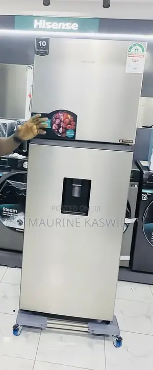 Hisense 320l Double Door With Water Dispenser Top Freezer