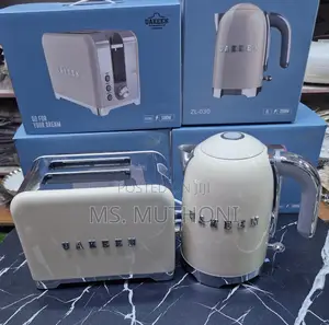 Premium Breakfast Set - 2l Large Capacity Retro Kettle Toaster Duo