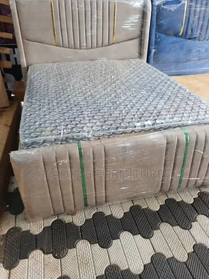 Cream Chester Bed + Fiber Mattress 5x6