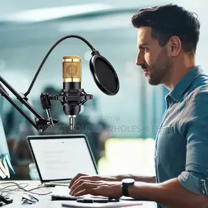 Bm800 Condenser Mic With Stand Pop Filter
