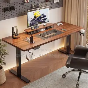 Office Desk; 1.4 Meters Electric Desk With Sit Stand Height