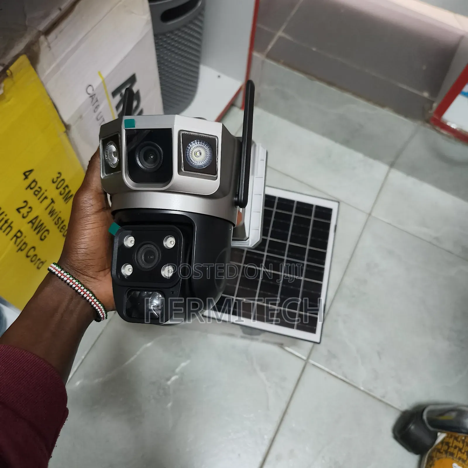 Dual Lens 4g Solar Powered PTZ Cameras for Security Purposes