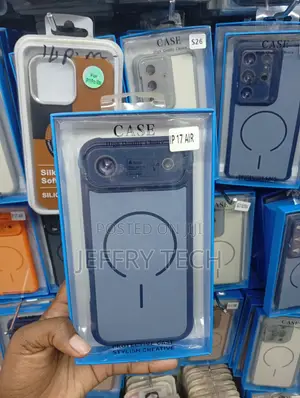 iPhone 17 Air Generic Blue Liquid Silicone Protective Phone Case