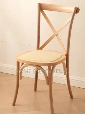 Event Chair: Solid Wooden Cross Back Chair