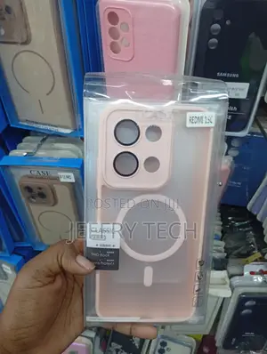 Redmi 15c Pink Translucent Matte Magsafe Case
