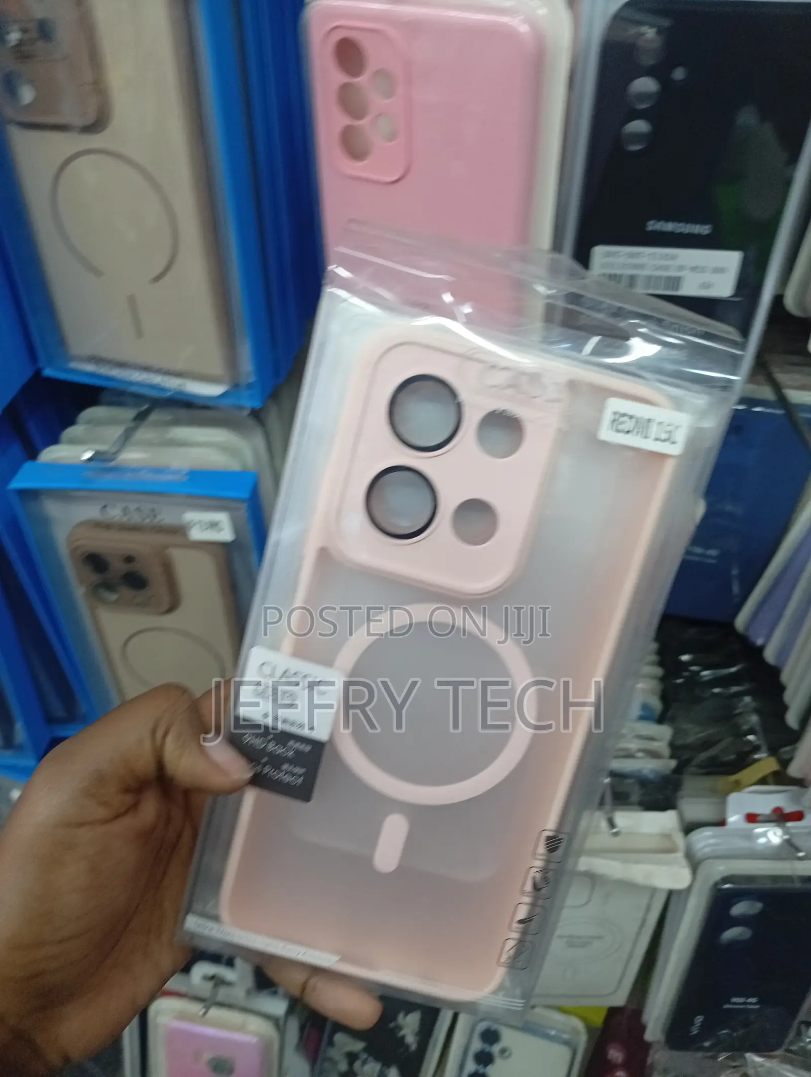 Redmi 15c Pink Translucent Matte Magsafe Case