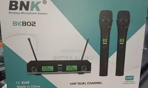 BNK Bk802 VHF Dual Channel Wireless Microphone System