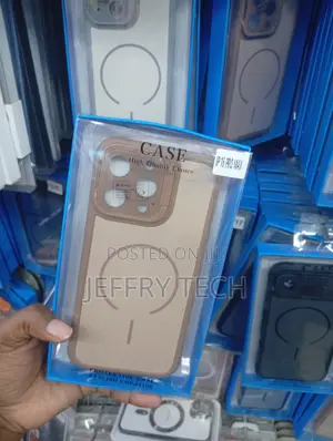 iPhone 16 Pro Max Generic Tan and Clear Protective Case