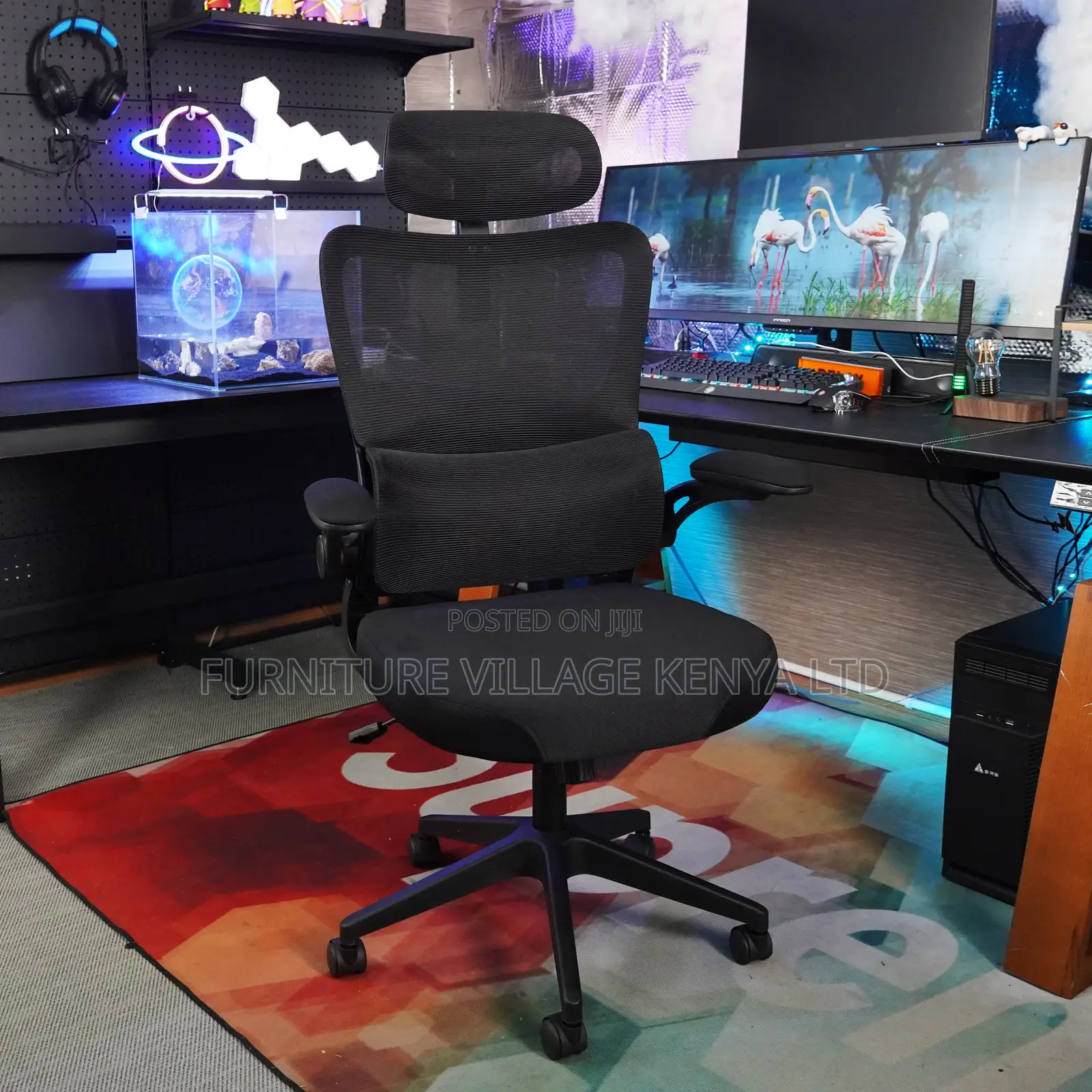 Ergonomic Adjustable Height Mesh Computer Chair