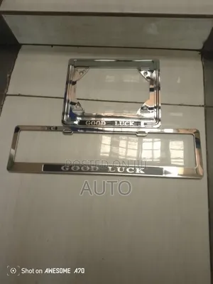 Goodluck Chrome Plate Holders | Premium Universal Number Plate Frames