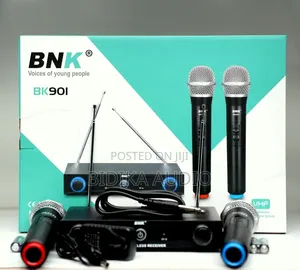 BNK Bk901 VHF Dual Channel Wireless Microphone System