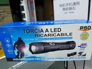 P50 Rechargeable Led Torch 2000 Lumens Usb Flashlight