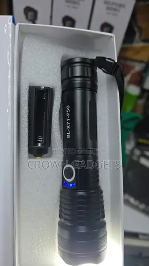 P50 Super Bright Led Torch Waterproof Zoom Flashlight