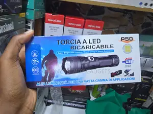 P50 Rechargeable Flashlight 2000 Lumens Camping Torch