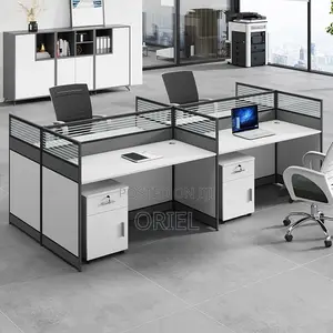 Office Desk : 4-Seater Office Working Workstation