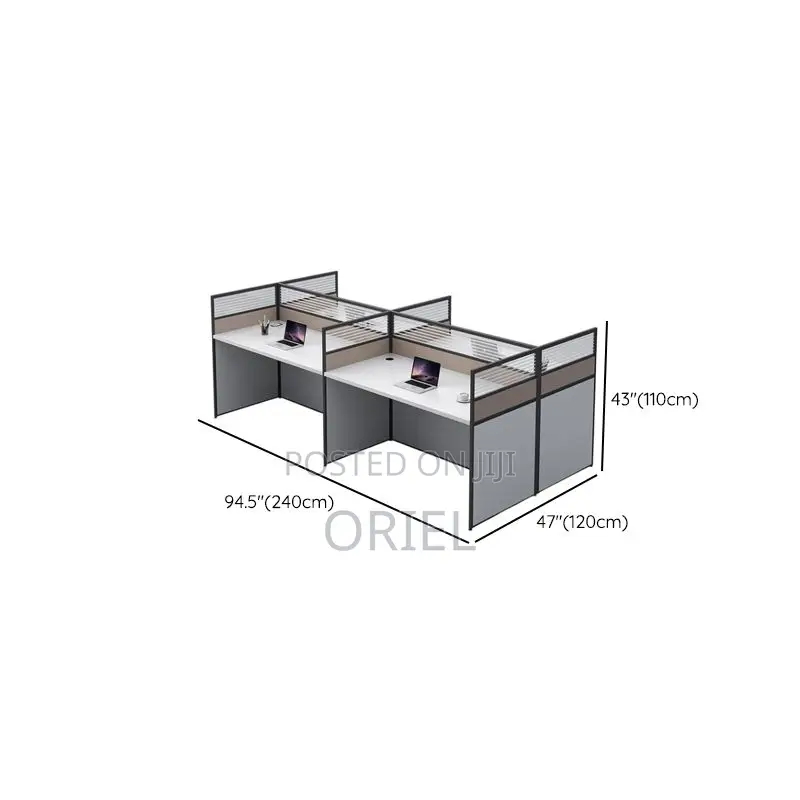 Office Desk : 4-Seater Office Working Workstation