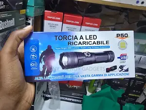 P50 Rechargeable Tactical Led Flashlight, Torch