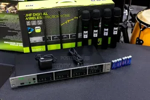 BNK Es400 Uhf 4-Channel Digital Wireless Microphone System