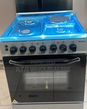 Hisense 60x60 Free Standing Cooker 3 Gas + 1 Electric