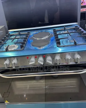 Hisense 60×90 4+2 Standing Cooker – Electric Oven + Wok Burner