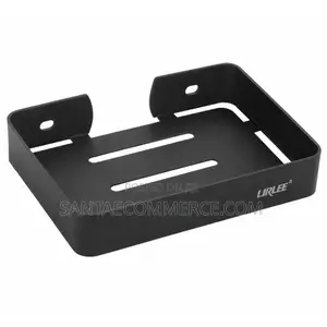 Lirlee Premium Wall-Mount Stainless Steel Soap Dish Holder – Black