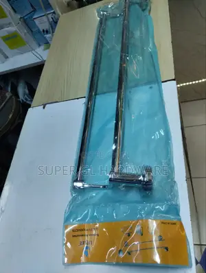 Double Silver Towel Holder