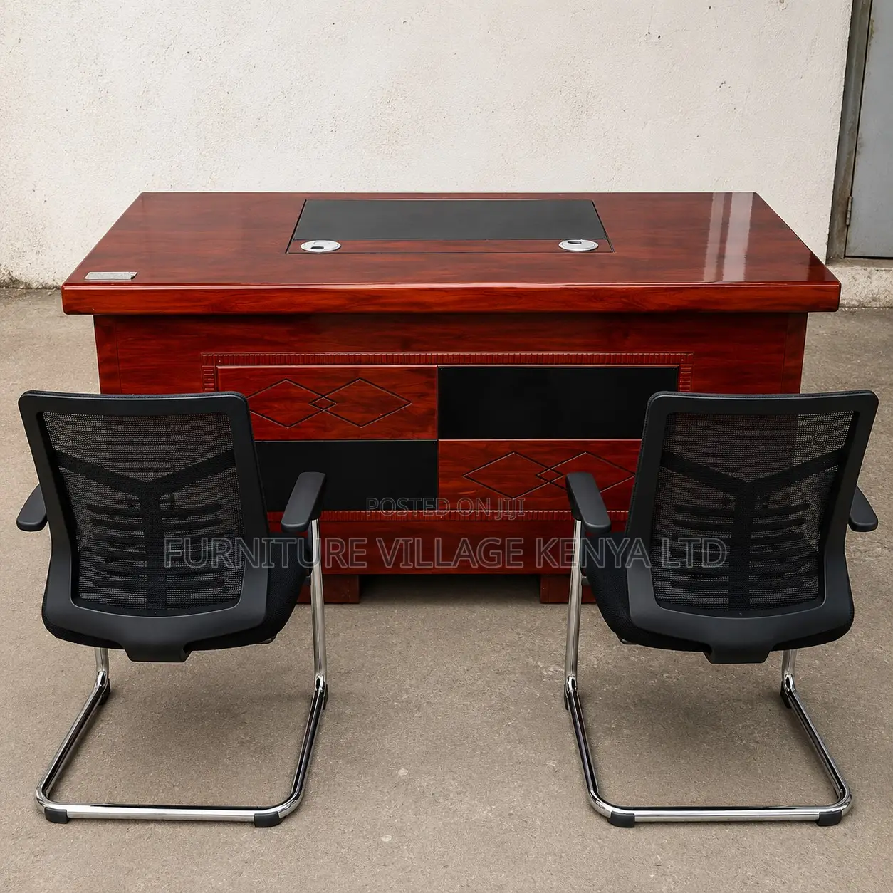 1.2m Mahogany Executive Office Task Desk