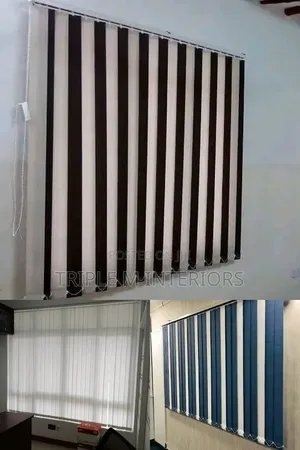 Floor-to-Ceiling Vertical Blinds for Large Glass Partitions