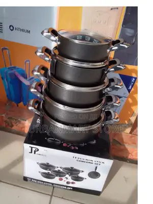 Jp Nonstick 11 PCS Cooking Pot and Pan Set