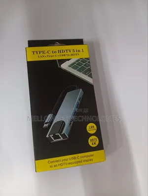 Type -C to Ethernet,Hdtv 5 in 1