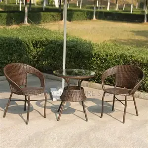 Dining Set; Two Seaters Round Patio Garden and Balcony Dining Set