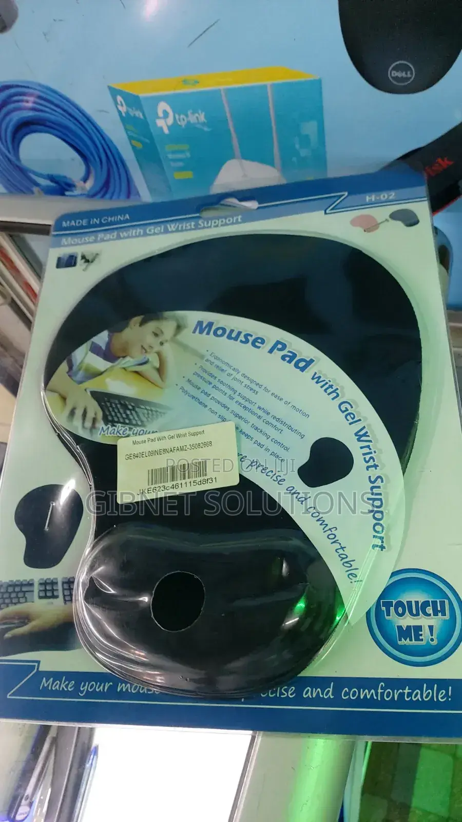 Mouse Pad With Gel Wrist Support