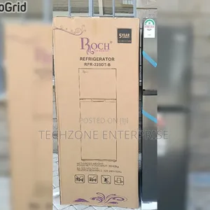 181 Litres Roch RFR-225-Dt-B Double Door No Frost Refrigerator 