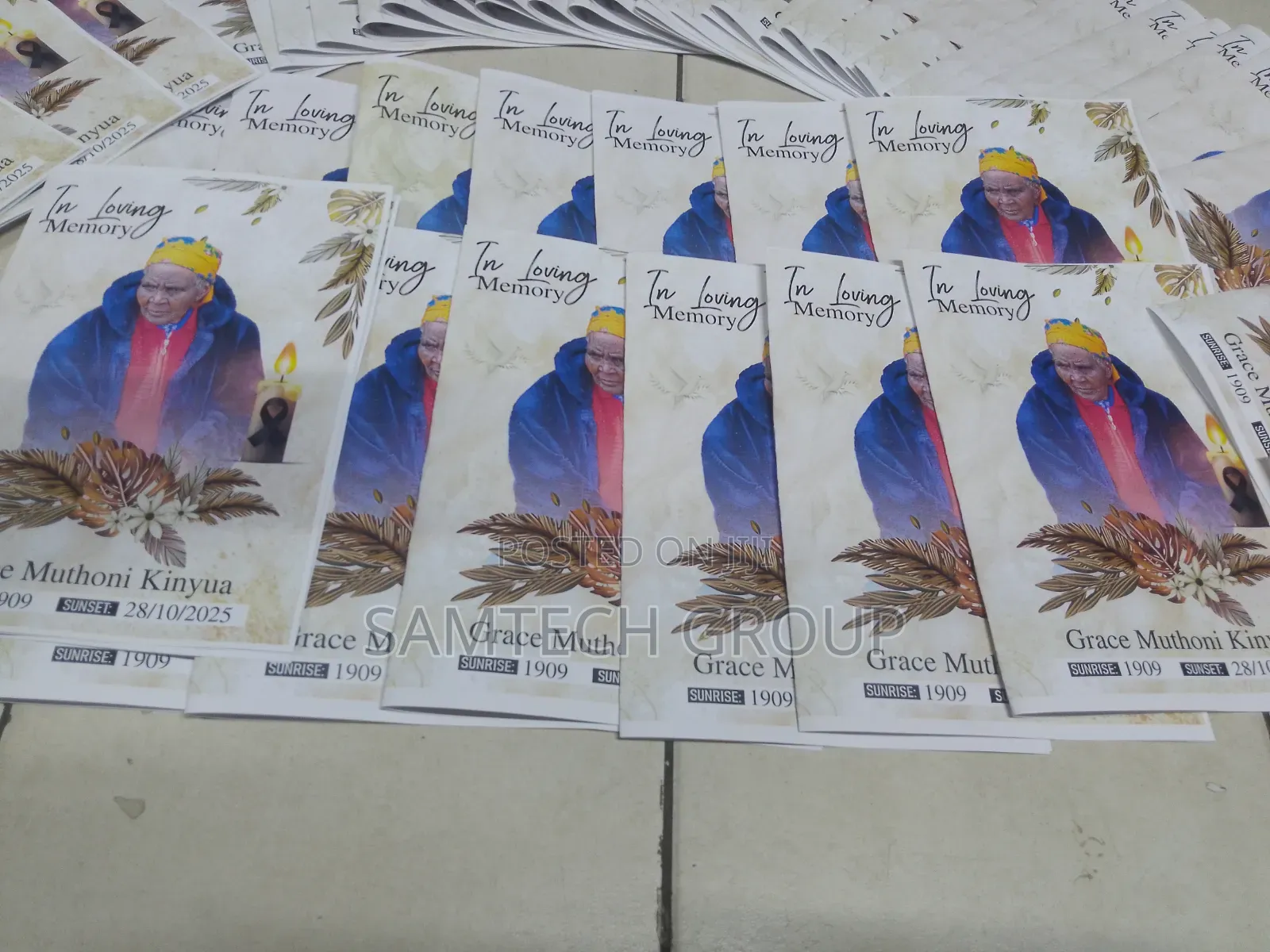 Nice Eulogy Printing