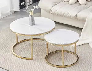 Coffee Table; Marble Dual Home Living Room Coffee Table