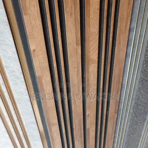 Black Groved Executive Wood-Grain Fluted Panels
