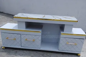 Tv Stand With Marble,Elegant Modern Design With Marble Finish