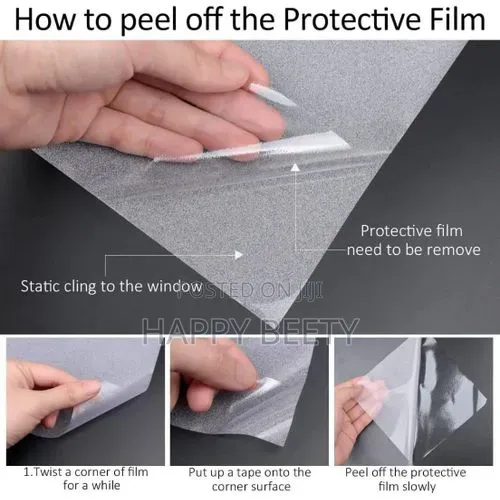* Privacy Window Film Static Cling Sticker- 2m