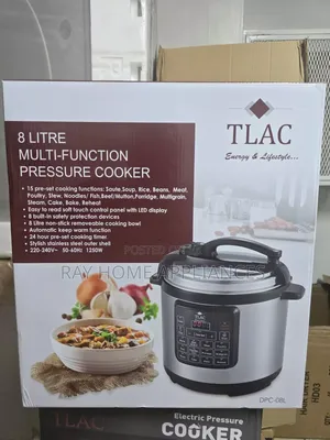 8 Litres Tlac 15 in 1 Electric Pressure Cooker