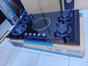 Bolesi Hob 4 Gas Burners +1 Infrared Electric With Gas Sensor