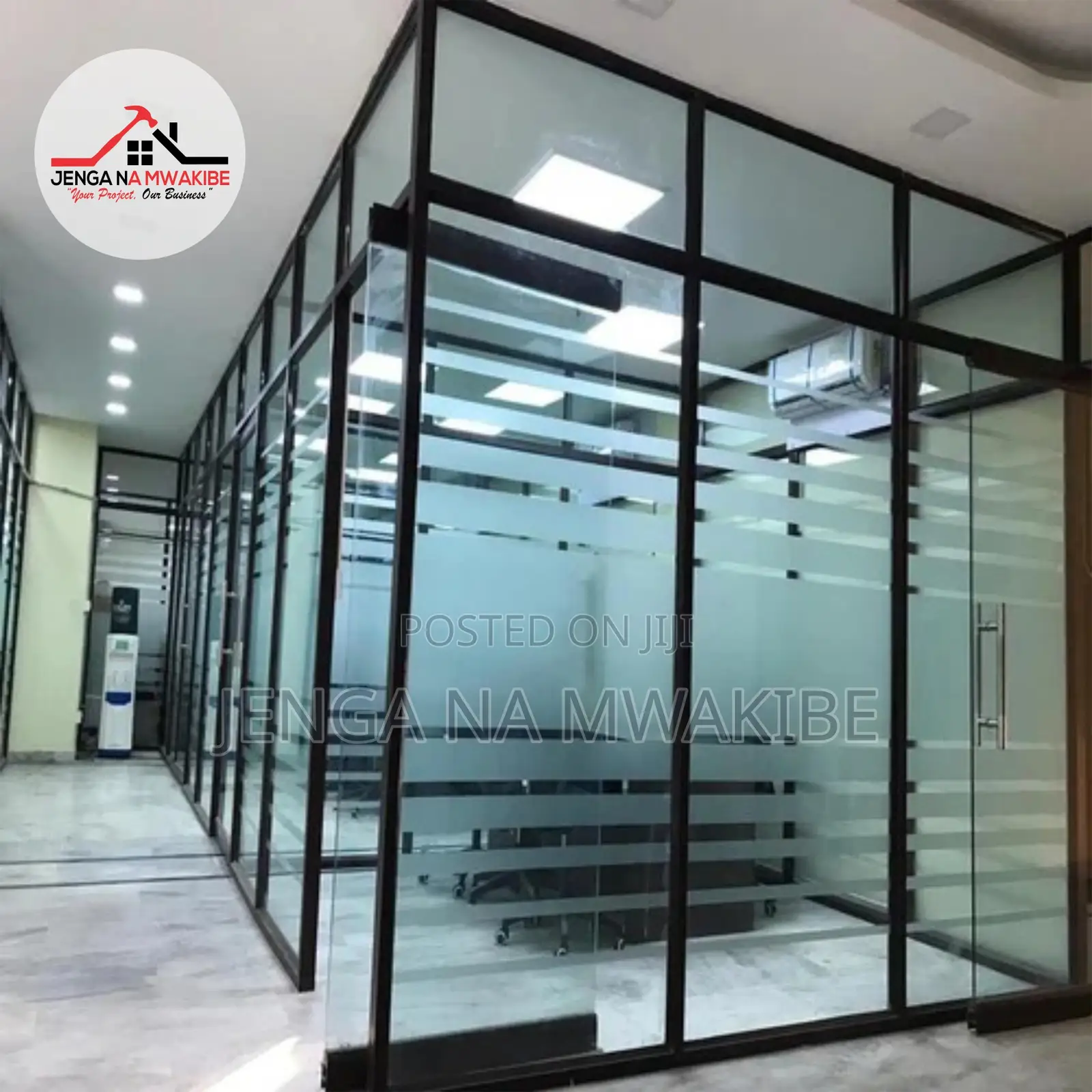 Aluminum Fabricated Glass Office Enclosure