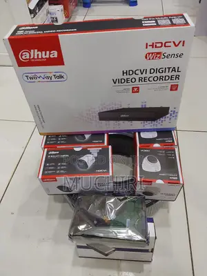 Complete 4 Cameras Dahua 4channel CCTV Full Package 1080p Camera