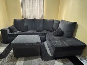 6 Seater L-Shaped Corner Sofa + Ottoman