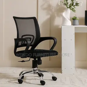 Office Chairs; Mesh Clerical Fabric Quality Chair With Armrest