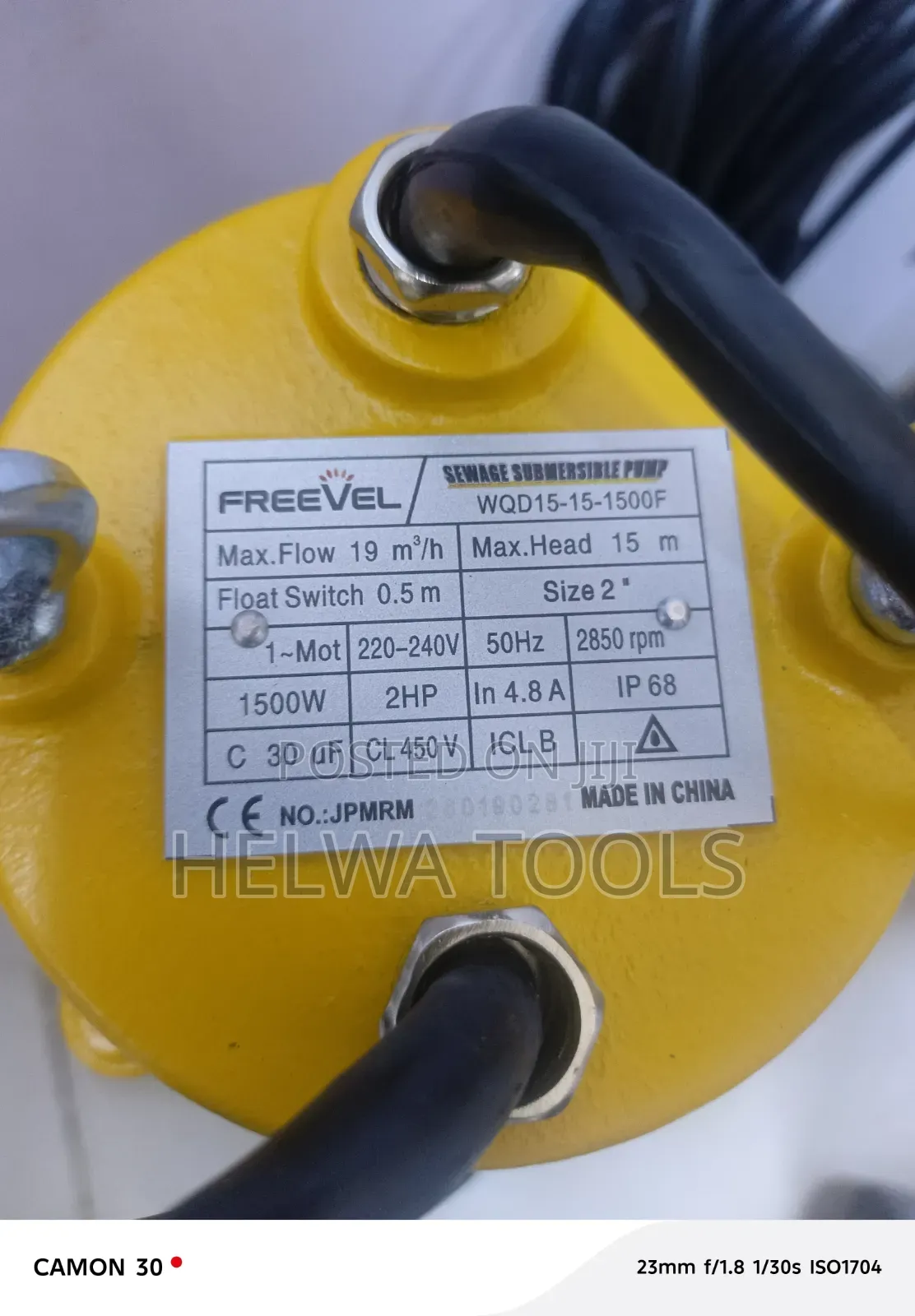 Sewage Submersible Pump 2hp,