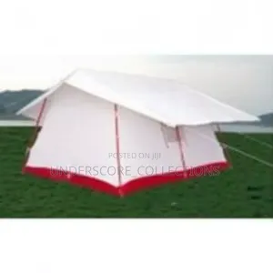 White/Red Relief Tent
