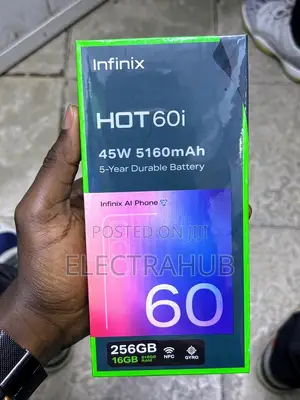 New Infinix Hot 60i 256 GB Black